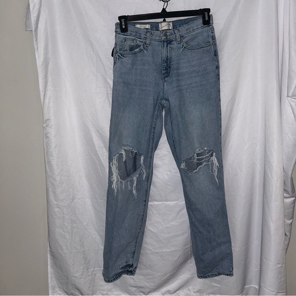 Universal Thread Jeans Blue 90’s Baggy Jeans Distressed High waisted Denim - Picture 2 of 6